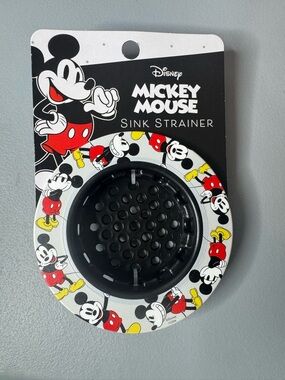 Disney Mickey Mouse Sink Strainer - Black, Red, Yellow, White vintage Mickey